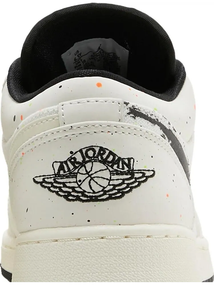 Кроссовки Air Jordan 1 Low SE GS Paint Splatter — изображение 7 из 8, бежевый