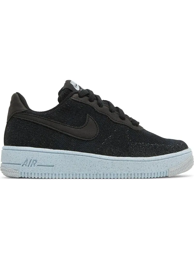 Кроссовки Nike Air Force 1 Crater Flyknit GS 'Black Chambray Blue' — изображение 1 из 8, черный