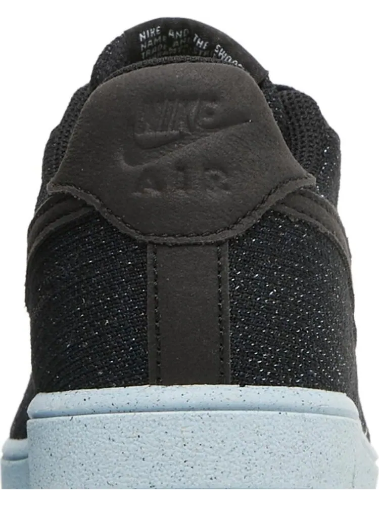 Кроссовки Nike Air Force 1 Crater Flyknit GS 'Black Chambray Blue' — изображение 7 из 8, черный