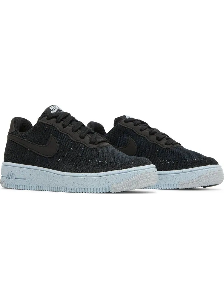 Кроссовки Nike Air Force 1 Crater Flyknit GS 'Black Chambray Blue' — изображение 8 из 8, черный