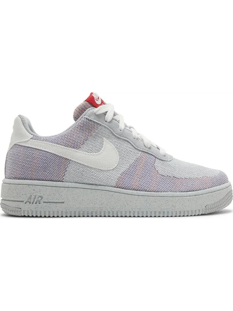 Кроссовки Nike Air Force 1 Crater Flyknit GS 'Wolf Grey' — изображение 1 из 8, серый