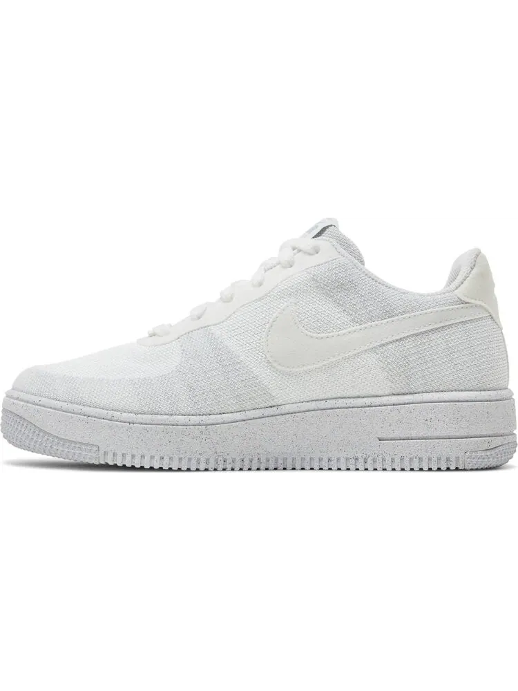 Кроссовки Nike Air Force 1 Crater Flyknit GS 'White Wolf Grey' — изображение 3 из 8, белый