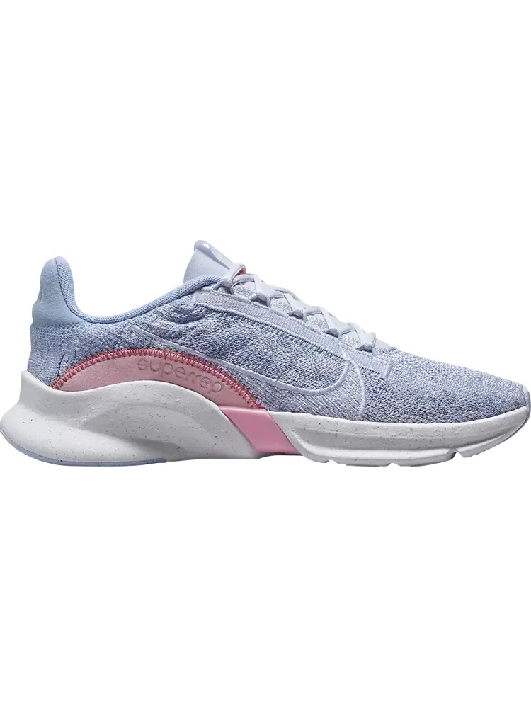 Кроссовки Nike Wmns SuperRep Go 3 Flyknit Next Nature 'Football Grey Pink' — изображение 1 из 1, серый