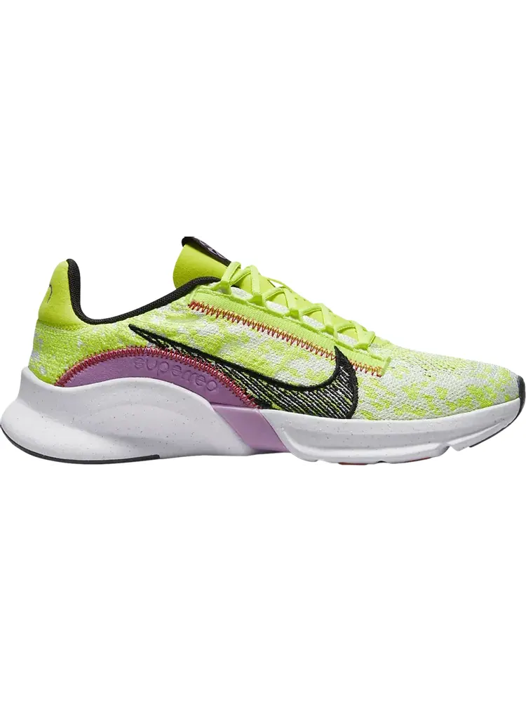 Кроссовки Nike Wmns SuperRep Go 3 Flyknit Next Nature 'Volt Rush Fuchsia' — изображение 1 из 1, зеленый
