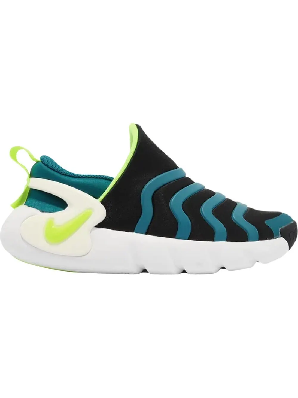 Кроссовки Nike Dynamo Go PS Black Bright Spruce — изображение 1 из 1, черный/белый/синий