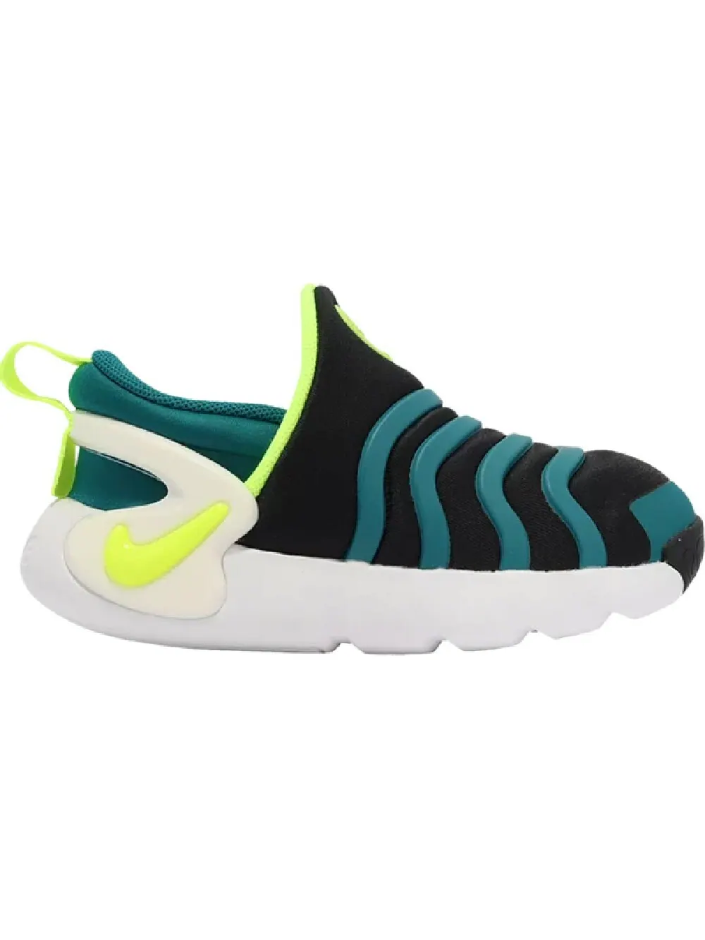 Кроссовки Nike Dynamo Go TD Black Bright Spruce — изображение 1 из 1, черный/зеленый/желтый