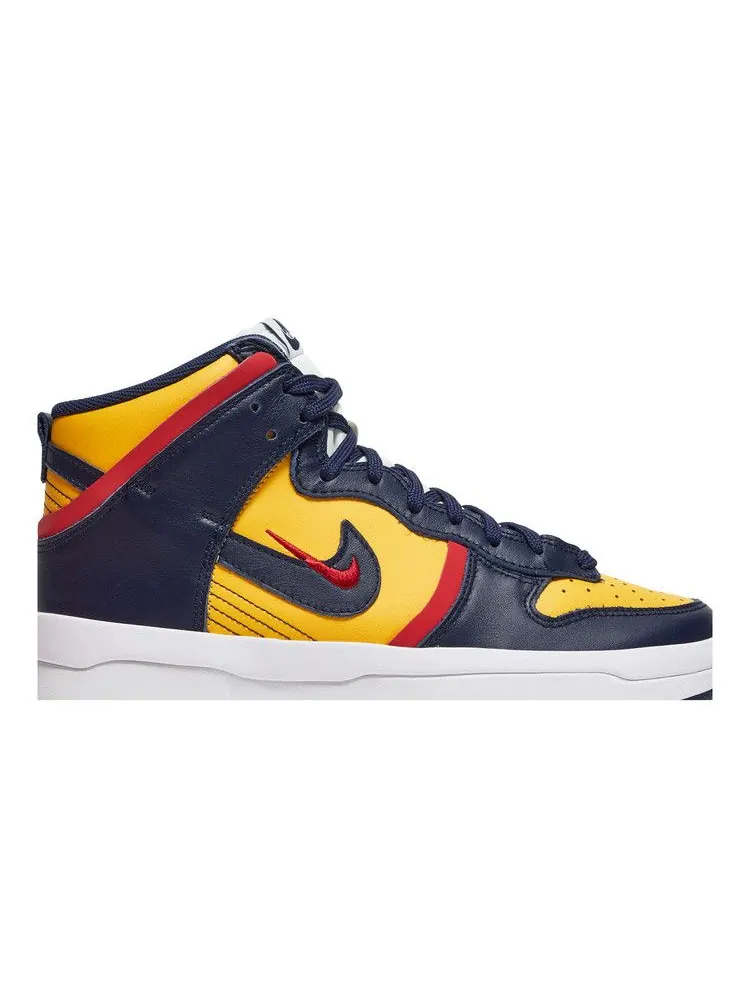 Кроссовки Nike Wmns Dunk High Up Rebel, Michigan — изображение 2 из 8, желтый