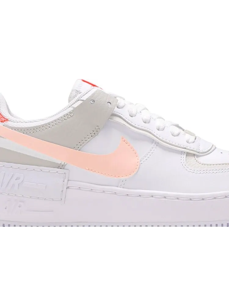 Кроссовки Nike Wmns Air Force 1 Low Shadow 'White Bright Mango' — изображение 2 из 8, белый