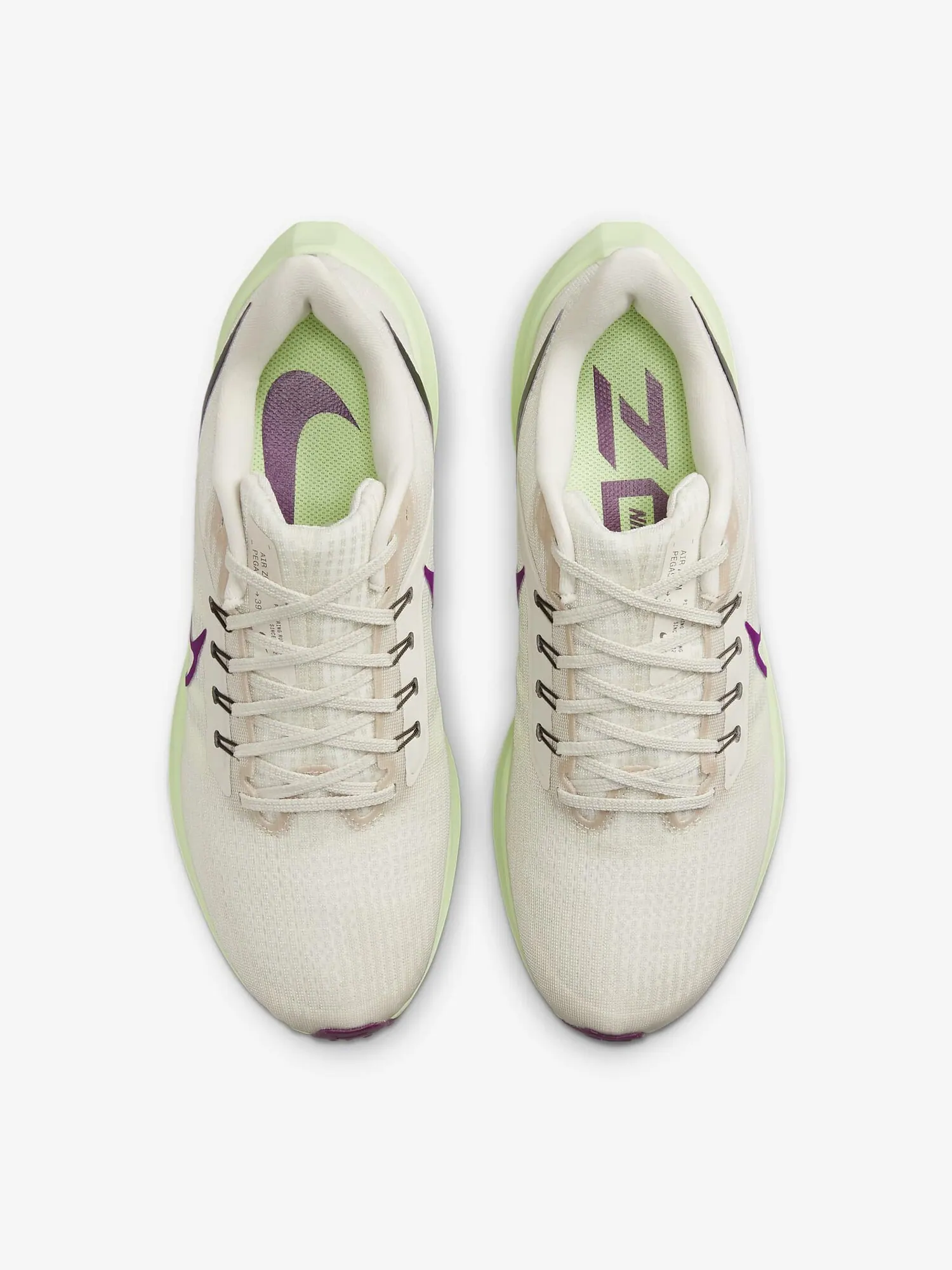Кроссовки Nike Pegasus 39 — изображение 3 из 7, кремовый/зеленый