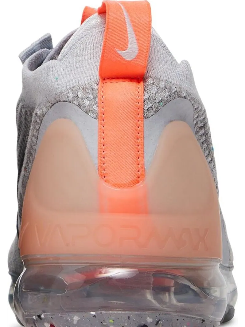 Кроссовки Nike Air VaporMax 2021 Flyknit 'Grey Fog Bright Mango' — изображение 7 из 8, серый