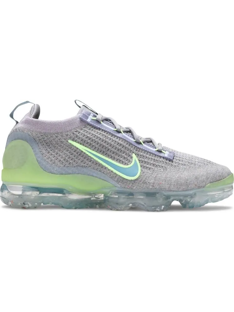 Кроссовки Nike Air VaporMax 2021 Flyknit 'Grey Light Liquid Lime' — изображение 1 из 8, серый