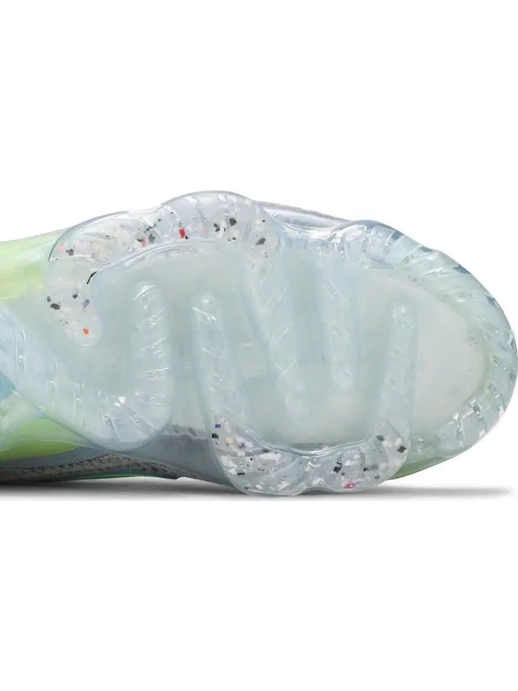 Кроссовки Nike Air VaporMax 2021 Flyknit 'Grey Light Liquid Lime' — изображение 5 из 8, серый