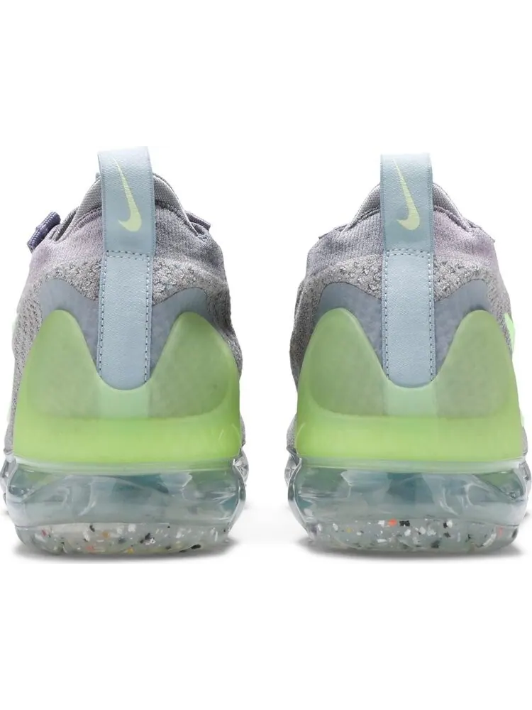 Кроссовки Nike Air VaporMax 2021 Flyknit 'Grey Light Liquid Lime' — изображение 6 из 8, серый