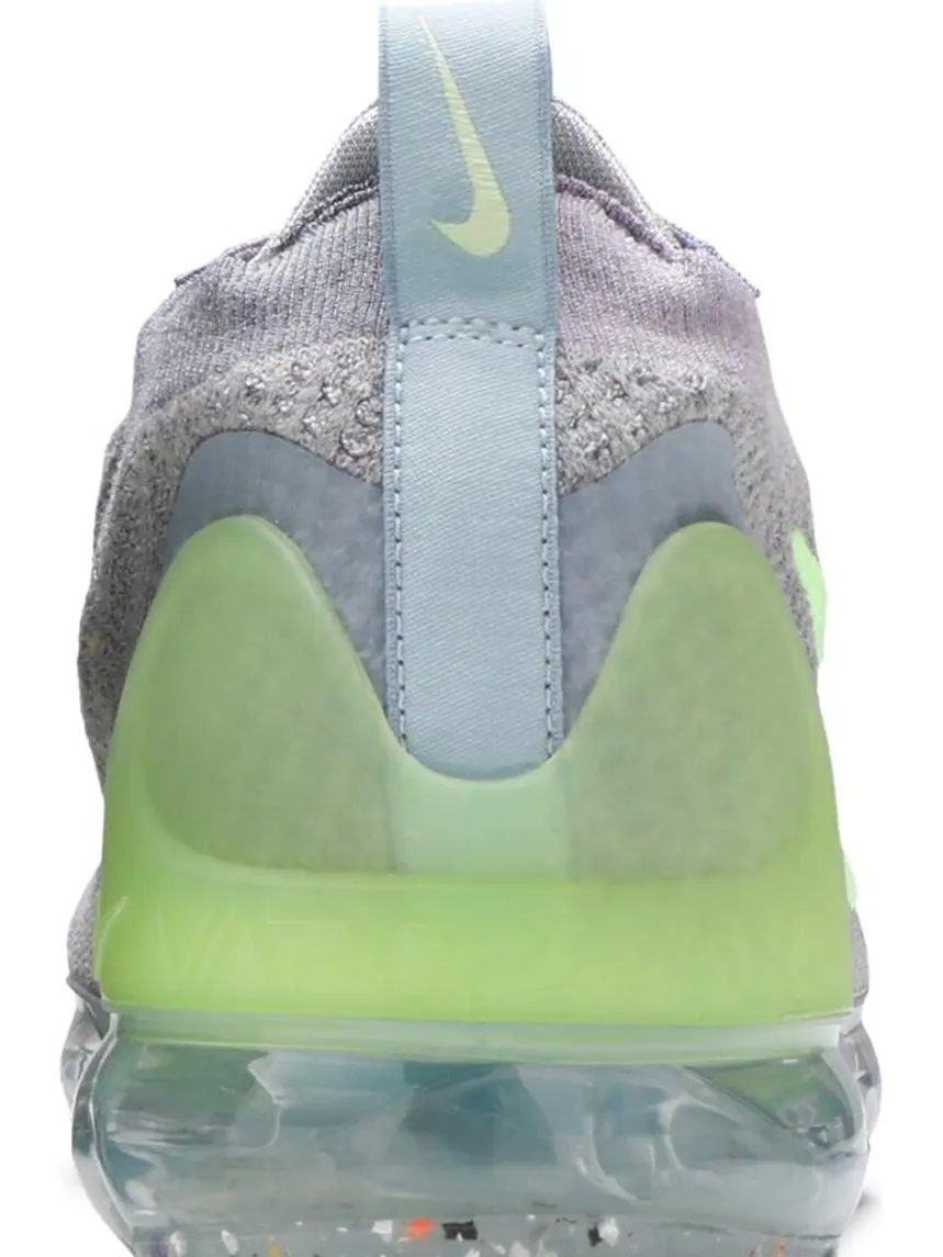 Кроссовки Nike Air VaporMax 2021 Flyknit 'Grey Light Liquid Lime' — изображение 7 из 8, серый