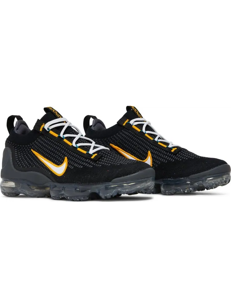 Кроссовки Nike Air VaporMax 2021 Flyknit 'Black University Gold' — изображение 8 из 8, черный
