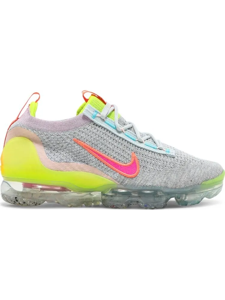 Кроссовки Nike Wmns Air VaporMax 2021 Flyknit 'Neon' — изображение 1 из 8, серый