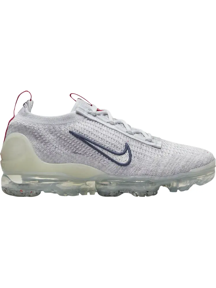 Кроссовки Nike Wmns Air Vapormax 2021 Flyknit 'Photon Dust Midnight Navy' — изображение 1 из 1, белый