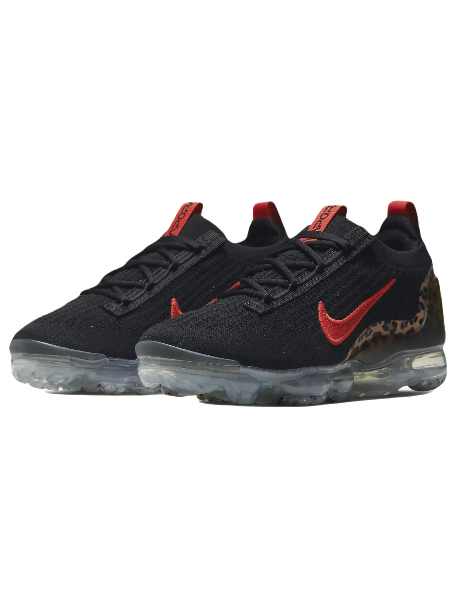 Кроссовки Nike Air VaporMax 2021 Flyknit — изображение 2 из 7, черный/оранжевый