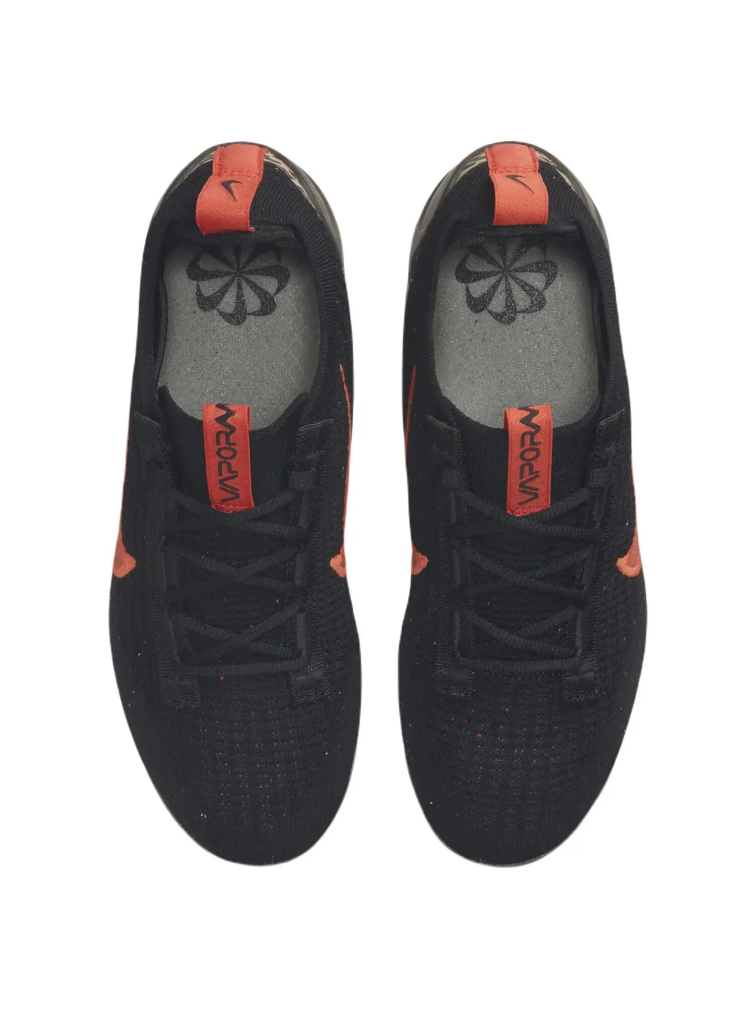 Кроссовки Nike Air VaporMax 2021 Flyknit — изображение 3 из 7, черный/оранжевый