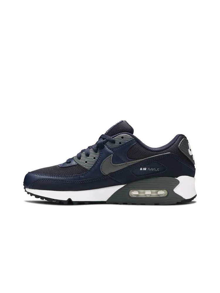 Кроссовки Nike Air Max 90 'Obsidian Iron Grey' — изображение 4 из 9, белый/серый