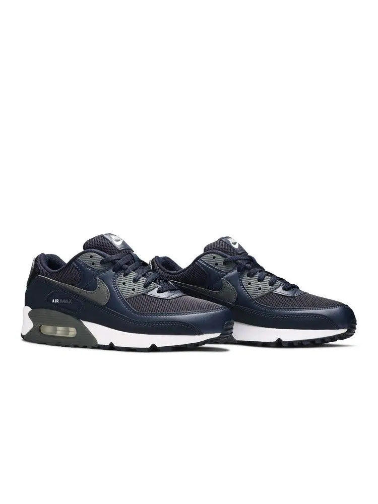 Кроссовки Nike Air Max 90 'Obsidian Iron Grey' — изображение 9 из 9, белый/серый