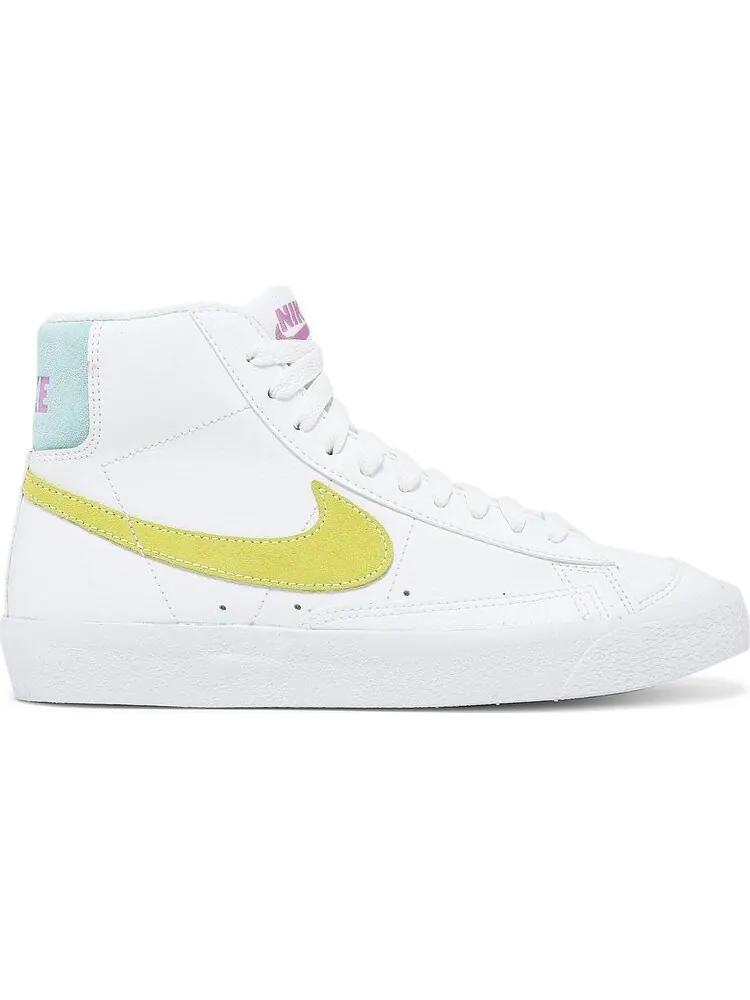 Кроссовки Nike Blazer Mid '77 GS 'White Light Zitron' — изображение 1 из 8, белый