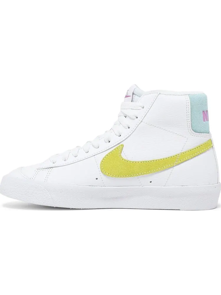 Кроссовки Nike Blazer Mid '77 GS 'White Light Zitron' — изображение 3 из 8, белый