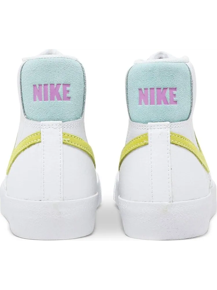 Кроссовки Nike Blazer Mid '77 GS 'White Light Zitron' — изображение 6 из 8, белый