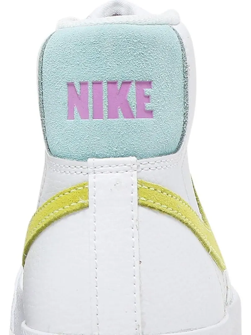 Кроссовки Nike Blazer Mid '77 GS 'White Light Zitron' — изображение 7 из 8, белый