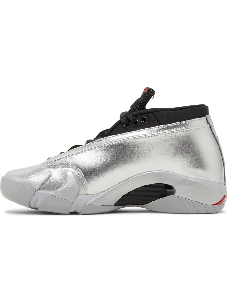 Кроссовки Wmns Air Jordan 14 Retro Low Metallic Silver — изображение 3 из 8, серебряный