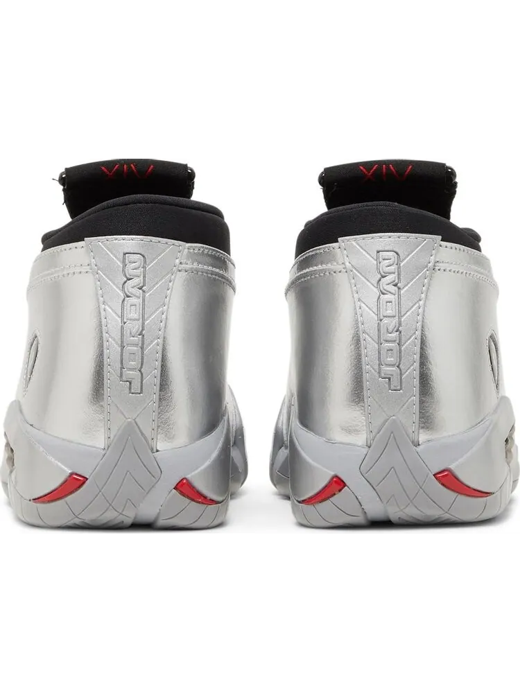 Кроссовки Wmns Air Jordan 14 Retro Low Metallic Silver — изображение 6 из 8, серебряный
