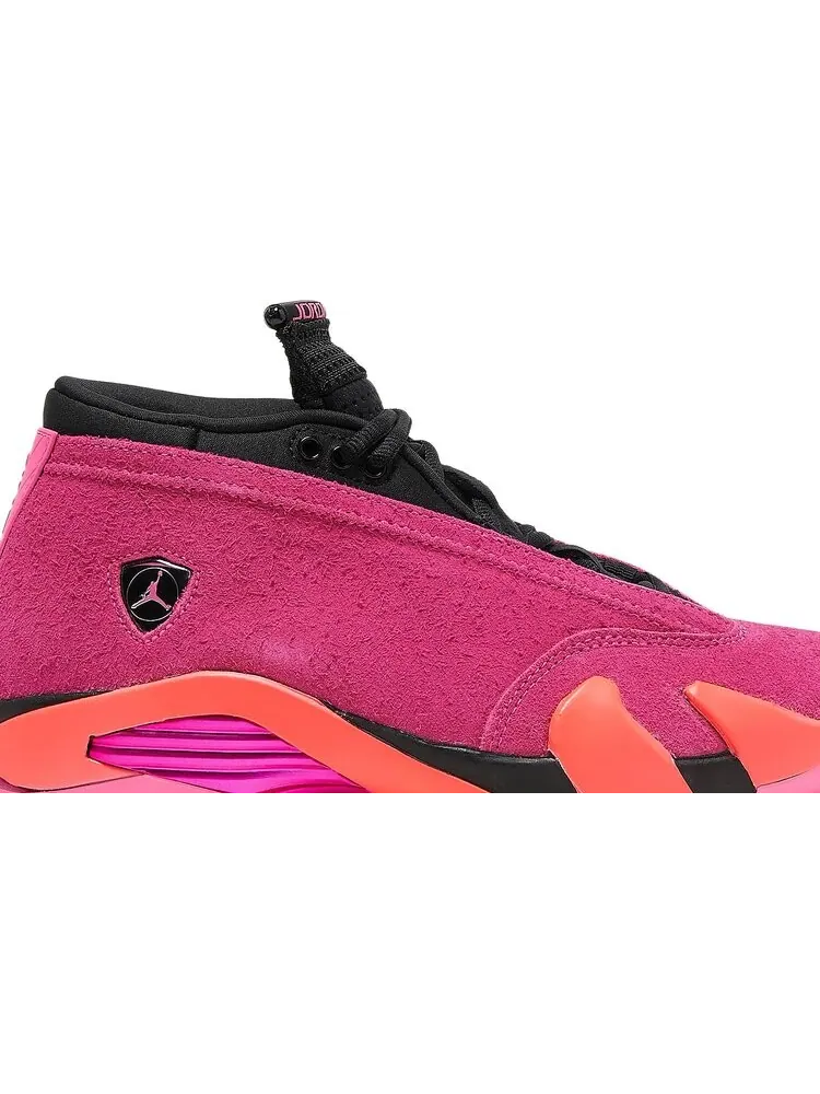 Кроссовки Wmns Air Jordan 14 Retro Low Shocking Pink — изображение 2 из 8, розовый