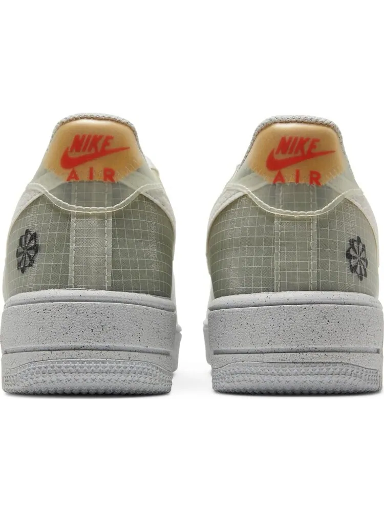 Кроссовки Nike Air Force 1 Crater GS 'Move To Zero - White Orange' — изображение 6 из 8, белый