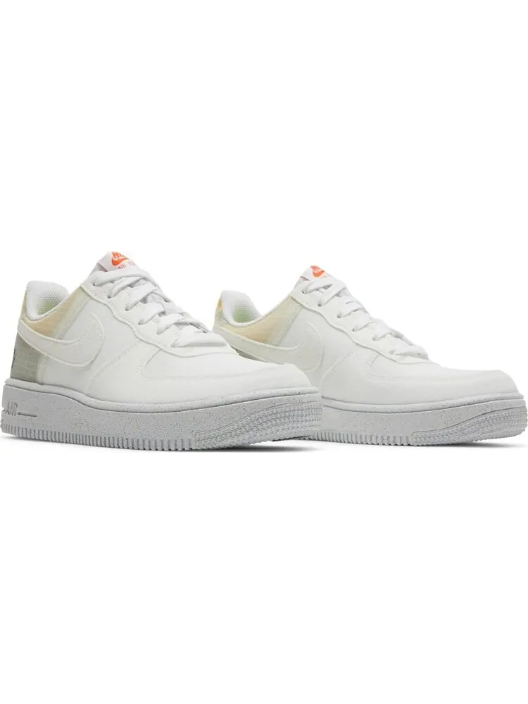 Кроссовки Nike Air Force 1 Crater GS 'Move To Zero - White Orange' — изображение 8 из 8, белый