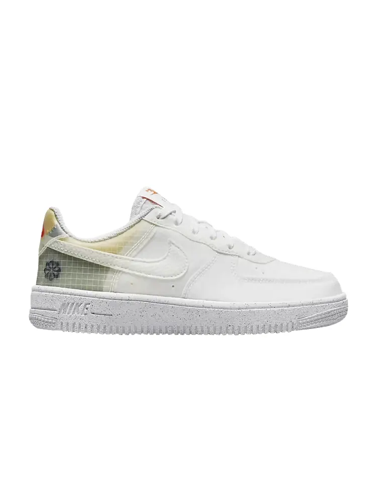 Кроссовки Nike Force 1 Crater PS 'Move To Zero - White Orange' — изображение 1 из 1, белый/оранжевый/белый