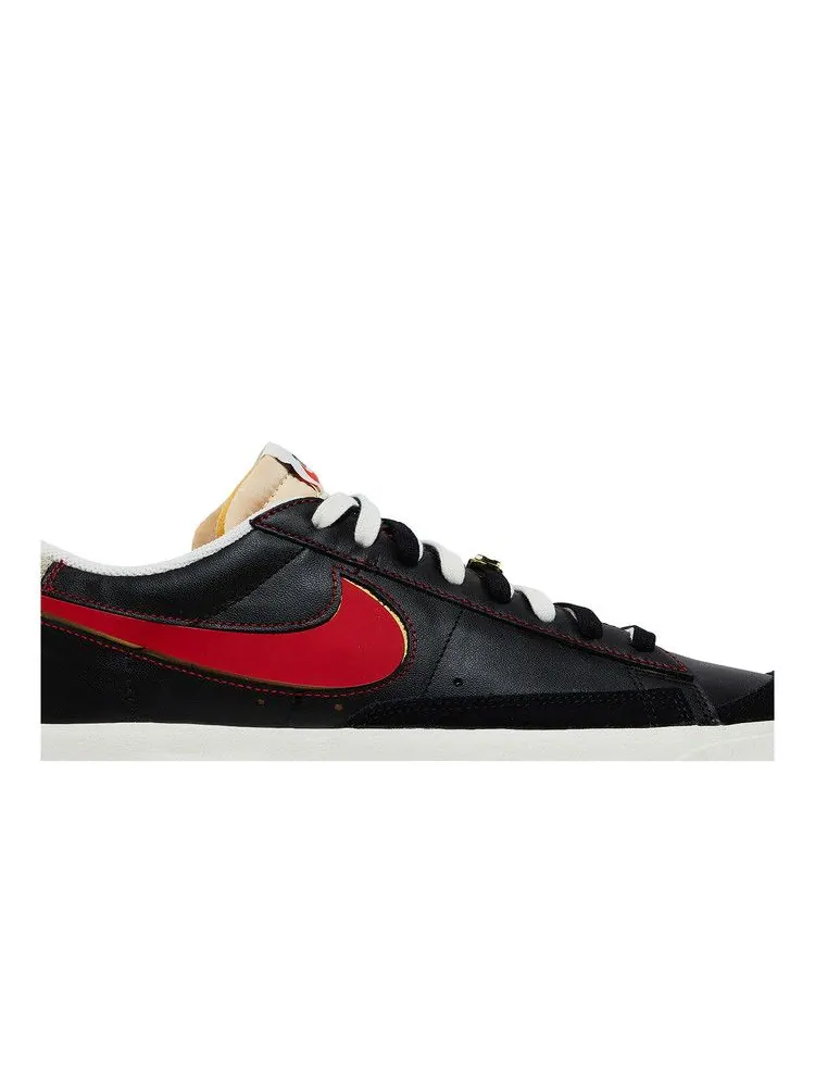 Кроссовки Nike Blazer Low '77 Premium 'Removable Swoosh - Black' — изображение 3 из 9