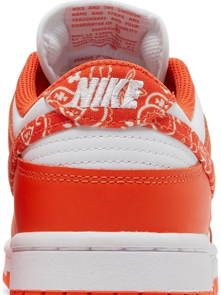 Кроссовки Nike Wmns Dunk Low 'Orange Paisley' — изображение 7 из 8, оранжевый