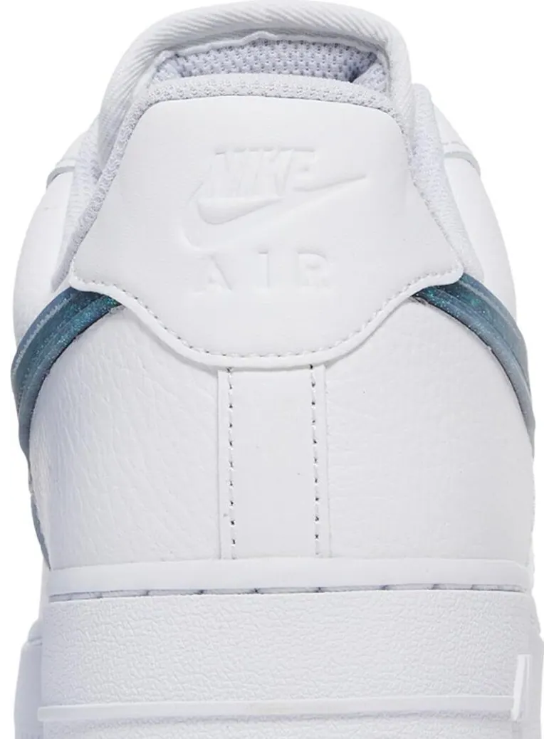 Кроссовки Nike Wmns Air Force 1 Low 'Glitter Swoosh - Celery' — изображение 7 из 8, белый