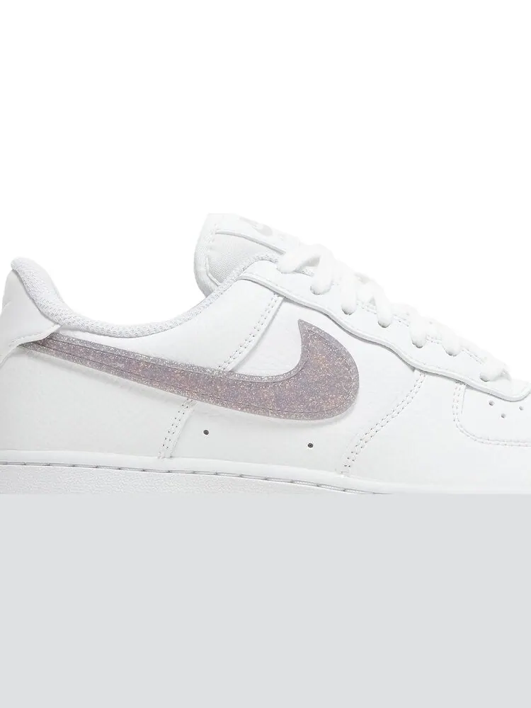Кроссовки Nike Wmns Air Force 1 Low 'Glitter Swoosh - Canyon Purple' — изображение 2 из 8, белый