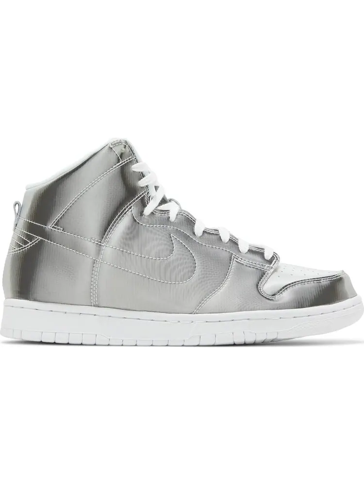 Кроссовки Nike Dunk High 'Flux' x CLOT — изображение 1 из 8, серебряный