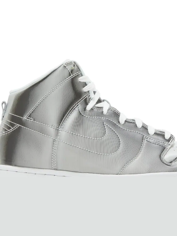 Кроссовки Nike Dunk High 'Flux' x CLOT — изображение 2 из 8, серебряный