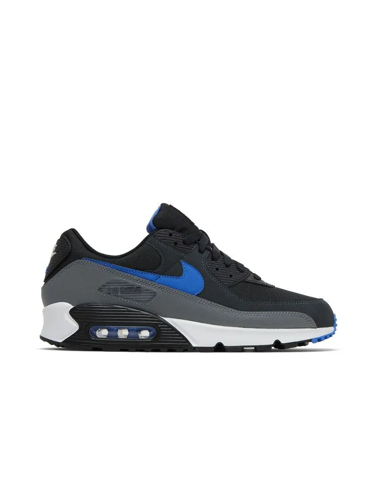 Кроссовки Nike Air Max 90 'Black Medium Blue' — изображение 2 из 9, черный/серый//синий