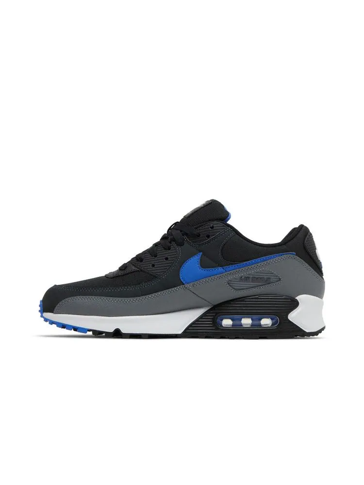 Кроссовки Nike Air Max 90 'Black Medium Blue' — изображение 4 из 9, черный/серый//синий
