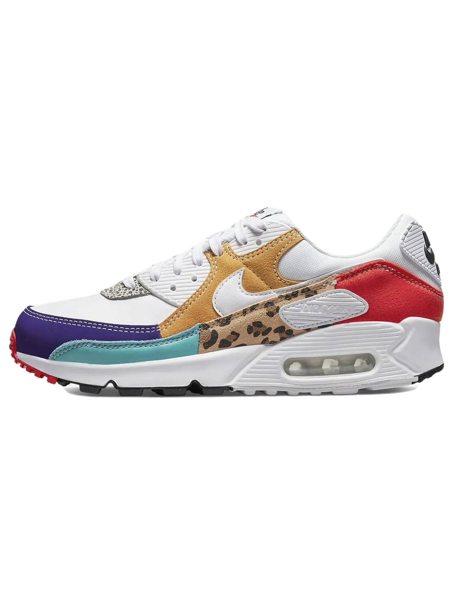 Кроссовки Nike Air Max 90 SE — изображение 1 из 7, белый/фиолетовый/красный