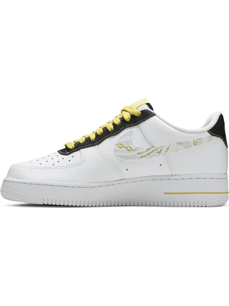 Кроссовки Nike Air Force 1 '07 LV8 'Gold Links Zebra Print' — изображение 3 из 8, белый
