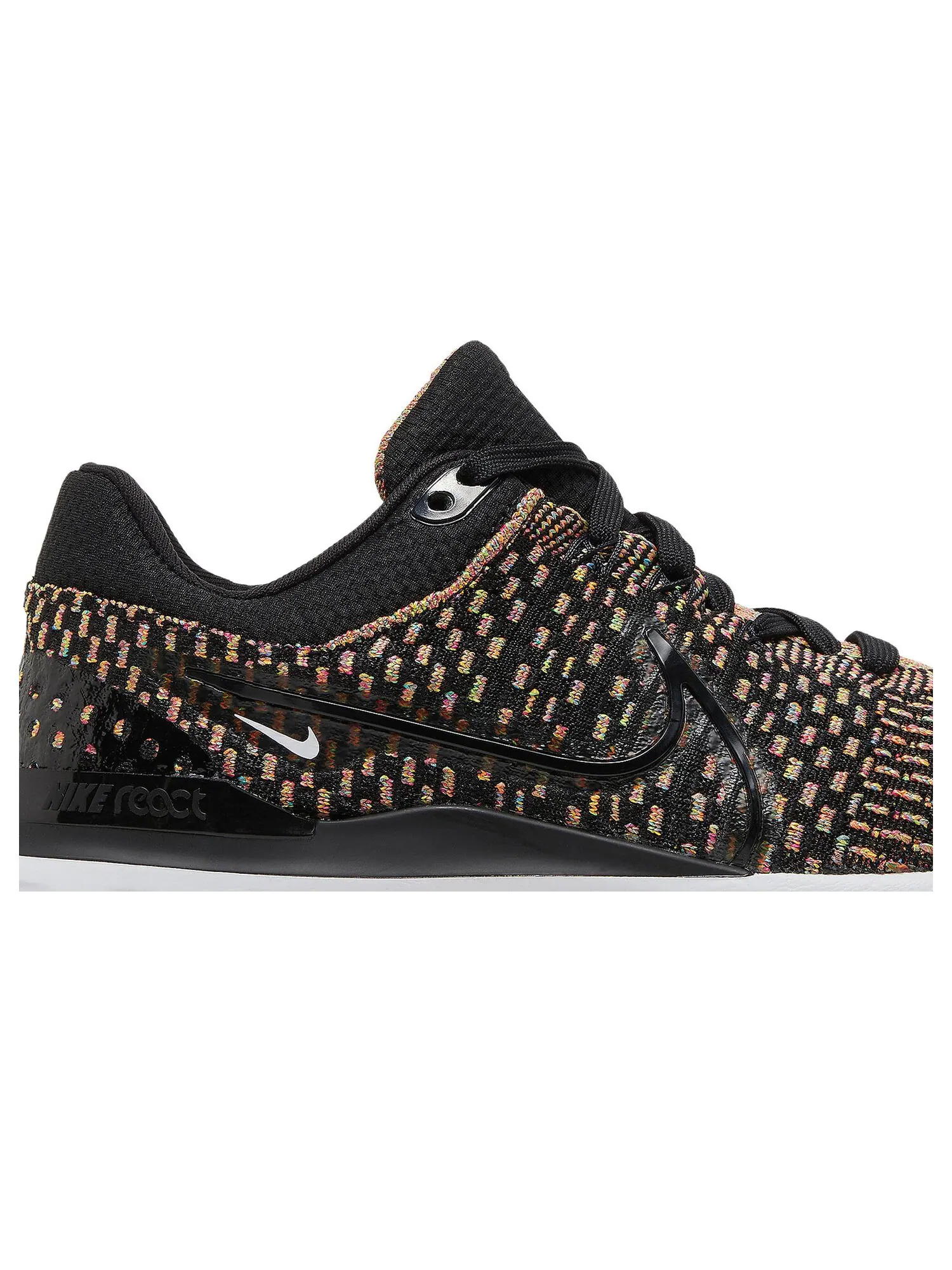 Кроссовки Nike React Infinity Run Flyknit 3 'Black Multi' — изображение 2 из 8, мульти