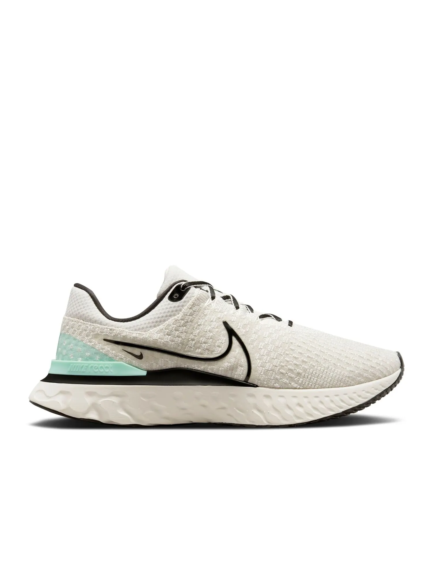 Кроссовки Nike React Infinity Run Flyknit 3 'Phantom Black Mint' — изображение 1 из 1, бежевый