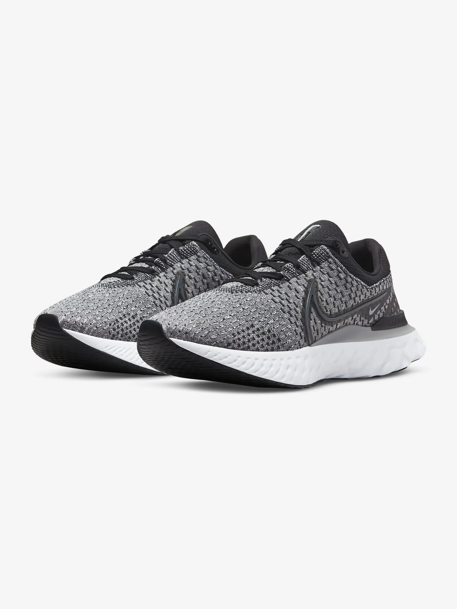 Кроссовки Nike React Infinity Run Flyknit 3 — изображение 2 из 7, серый/черный
