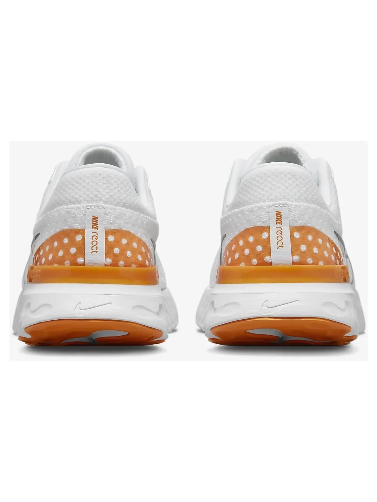 Кроссовки Nike React Infinity Run Flyknit 3 — изображение 4 из 7, белый/оранжевый
