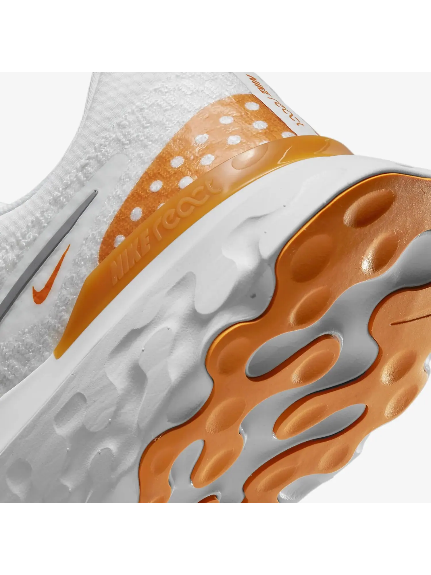 Кроссовки Nike React Infinity Run Flyknit 3 — изображение 7 из 7, белый/оранжевый